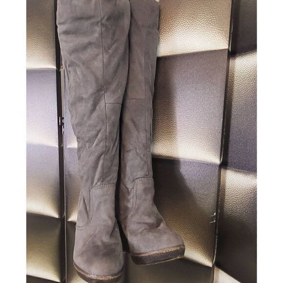 Gray Wedge platform boots - Picture 4 of 10